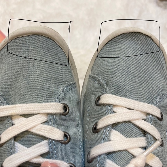 Jellypop Floral Chambray Blue Sneakers Size 7.5 - Picture 8 of 8